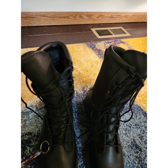 ROCKY COMBAT Service BOOTS BLACK SIZE 6 USA Wide #804A MEN'S NEW Gore-Tex Vibram - Picture 10 of 11